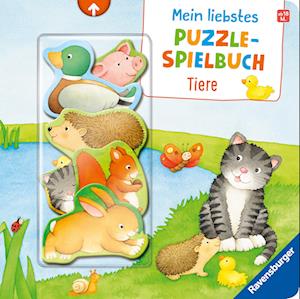 Cover for Frauke Nahrgang · Mein liebstes Puzzle-Spielbuch - Tiere (Book) (2025)