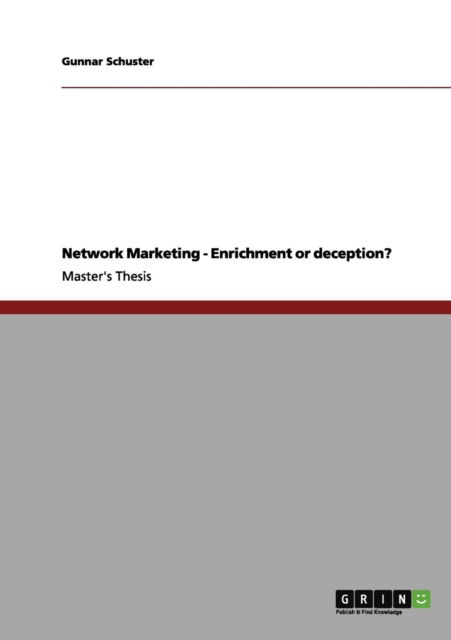 Cover for Schuster · Network Marketing - Enrichment (Book) (2011)