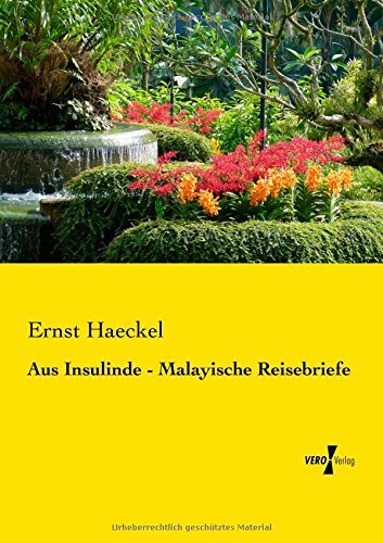Cover for Ernst Haeckel · Aus Insulinde - Malayische Reisebriefe (Pocketbok) [German edition] (2019)
