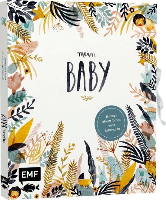 Cover for Jenny Boidol · Mein Baby -Illustriertes Eintragalbum fÃ¼r das erste Lebensjahr mit Briefumschlag fÃ¼rs erste LÃ¶ckchen und Schleife zum VerschlieÃŸen (Inbunden Bok) (2021)
