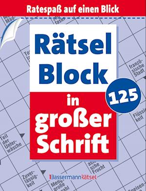 Cover for Eberhard Krüger · Rätselblock in großer Schrift 125 (5 Exemplare à 2,99 €) (Book) (2025)