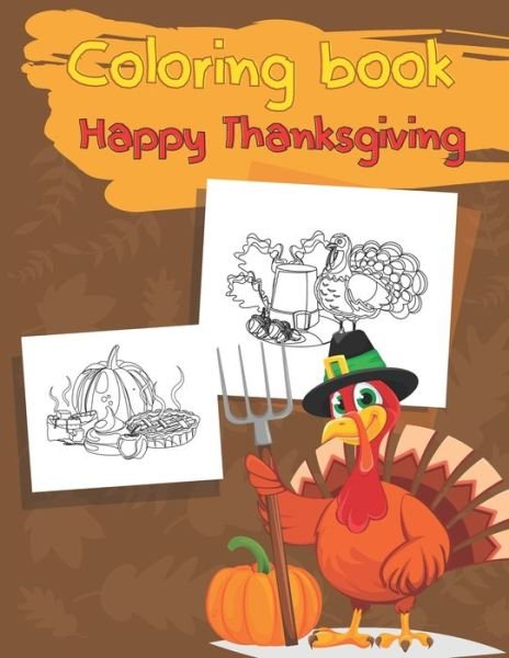 Cover for Raveewan Srikhum · Coloring book Happy Thanksgiving (Pocketbok) (2020)