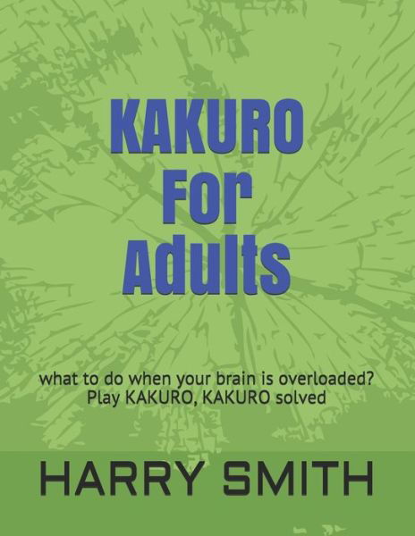 Cover for Harry Smith · KAKURO For Adults (Paperback Book) (2020)