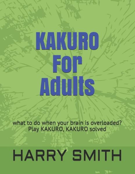 Cover for Harry Smith · KAKURO For Adults (Pocketbok) (2020)