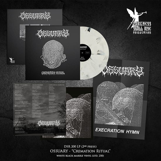 Cover for Ossuary · Cremation Ritual (White / Black Marble Vinyl) (VINYYLI) (2024)