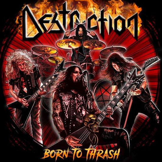 Cover for Destruction · Born To Thrash (Live In Germany) (Side D Silk-Printed) (LP) (2020)