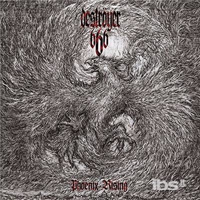 Cover for Destroyer 666 · Phoenix Rising (Ltd. Ed.gatefold LP on Clear Vinyl W/ Red, Black &amp; Grey Splatt (LP) (2017)