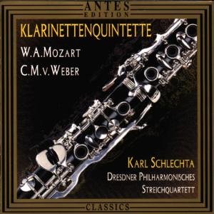 Cover for Weber / Schlechta / Dresdner Philharmonische Str · Clarinet Qnt Op 34 / Clarinet Qnt Kv 581 (CD) (1996)