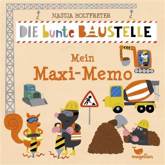 Cover for Die Bunte Baustelle · Die bunte Baustelle - Mein Maxi-Memo (Buch) (2020)