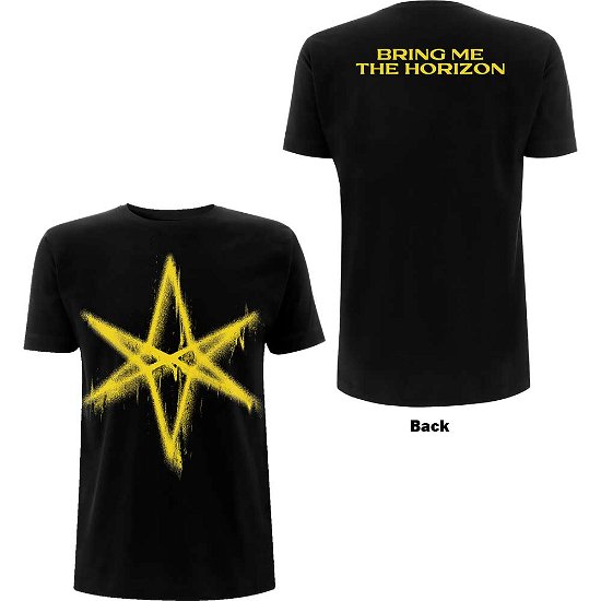 Bring Me The Horizon Unisex T-Shirt: Spray Hex (Back Print) - Bring Me The Horizon - Merchandise -  - 5056187754217 - 