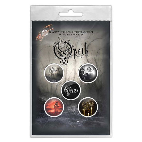 Opeth Button Badge Pack: Classic Albums - Opeth - Koopwaar -  - 5056365727217 - 