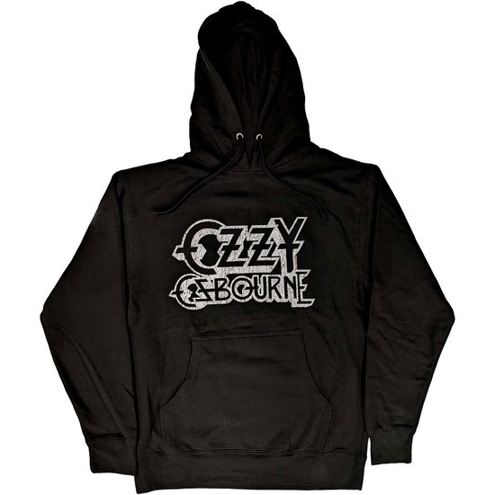 Ozzy Osbourne Unisex Pullover Hoodie: Vintage Logo - Ozzy Osbourne - Merchandise -  - 5056561060217 - 