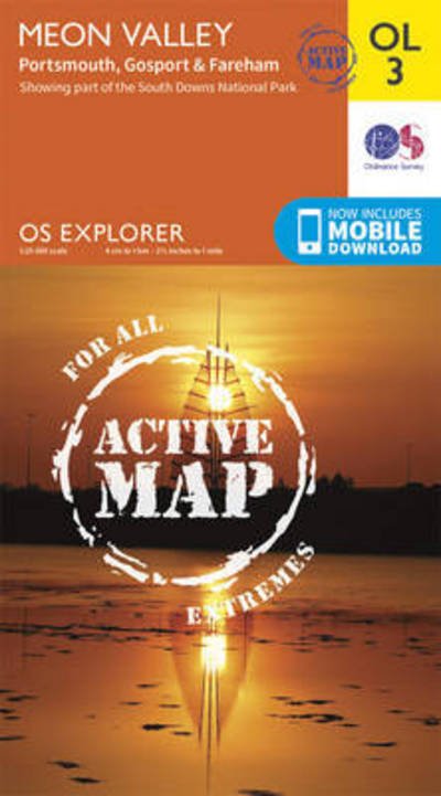 Cover for Ordnance Survey · Meon Valley, Portsmouth, Gosport &amp; Fareham - OS Explorer Map Active (Map) [May 2015 edition] (2015)