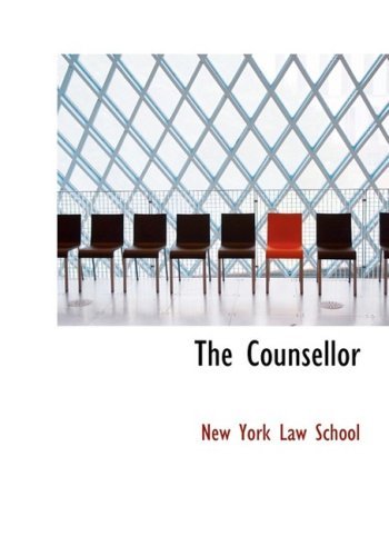Cover for New York Law School · The Counsellor (Paperback Book) [Large Type edition] (2008)