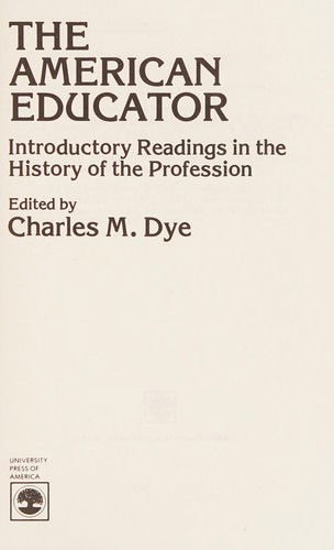 Cover for Dye · Amer Educator CB (Book) (1980)