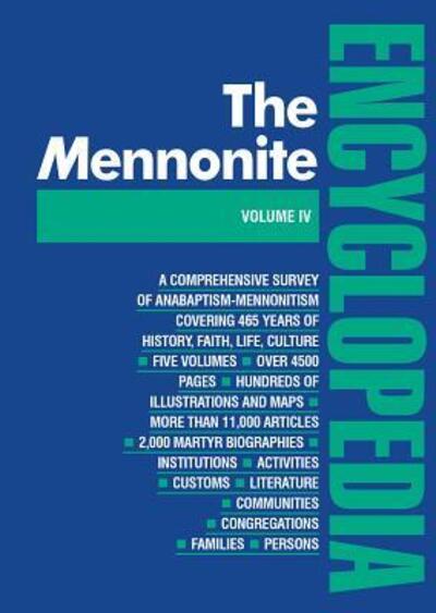 Cover for Harold S. Bender · Mennonite Encyclopedia (Volume IV) (Hardcover Book) (1959)