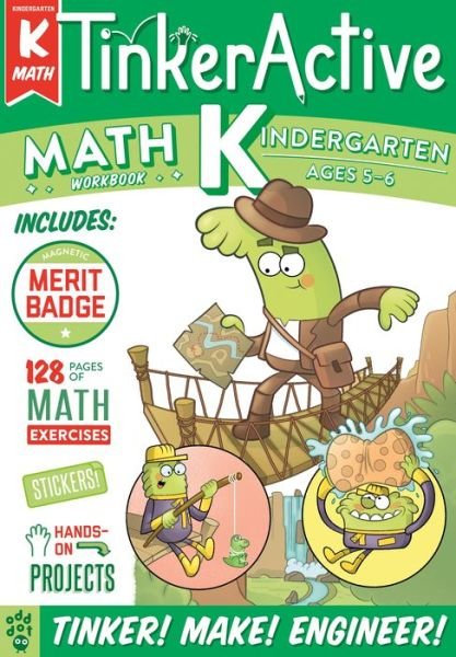 TinkerActive Workbooks: Kindergarten Math - TinkerActive Workbooks - Nathalie Le Du - Books - Odd Dot - 9781250307217 - May 14, 2019