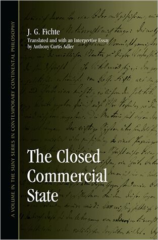 Cover for Johann Gottlieb Fichte · The closed commercial state (Book) (2012)