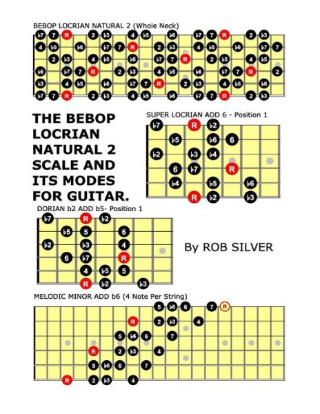 The Bebop Locrian Natural 2 Scale and Its Modes for Guitar - Rob Silver - Książki - Createspace - 9781505629217 - 19 grudnia 2014