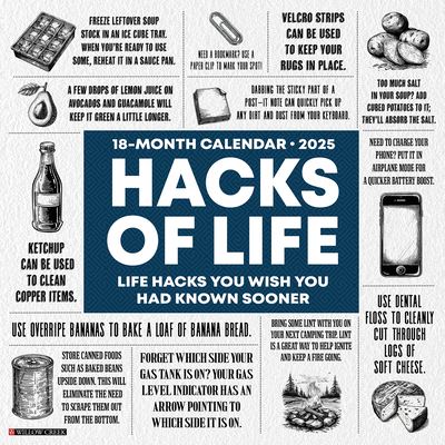 Hacks of Life 2025 12 X 12 Wall Calendar - Willow Creek Press - Merchandise - Willow Creek Press Calendars - 9781549247217 - September 10, 2024