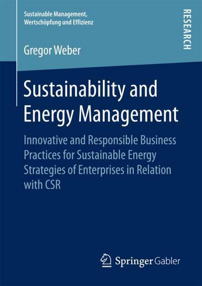 Cover for Weber · Sustainability and Energy Management (Book) [1st ed. 2018 edition] (2017)