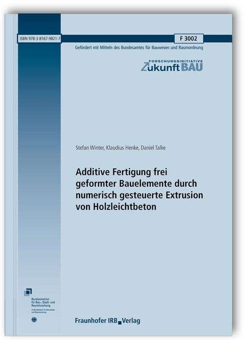 Cover for Winter · Additive Fertigung frei geformte (Bog)