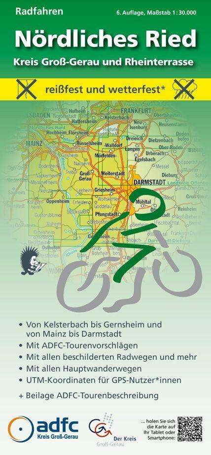 Radfahren - Nördliches Ried / Kreis Groß-Gerau und Rheinterrasse 1:30.000 - Michael Messer - Bøger - MeKi Landkarten GmbH - 9783947593217 - 12. april 2021