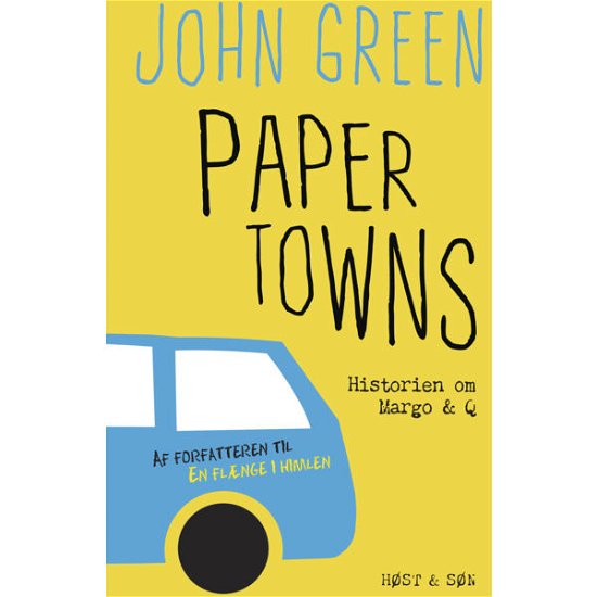 Cover for John Green · John Green: Paper Towns (Hæftet bog) [1. udgave] (2014)