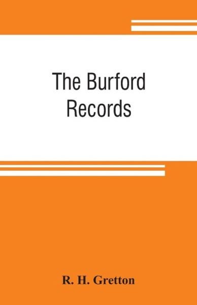 Cover for R H Gretton · The Burford records, a study in minor town government (Pocketbok) (2019)