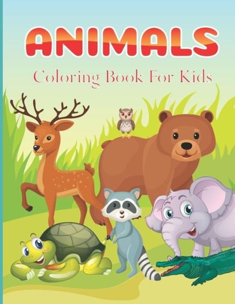 Cover for Blue Blend · Animals Coloring Book For Kids: Easy Coloring Pages of Animals for Little Kids, Boys, Girls, Preschool and Kindergarten (Simple Coloring Book for Kids) (Paperback Book) (2021)