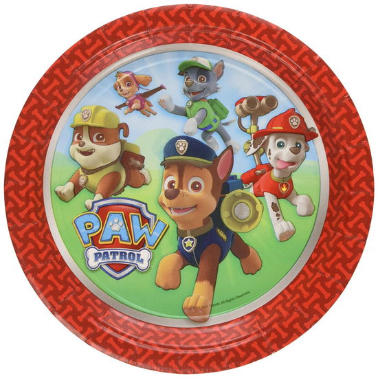 Cover for Paw Patrol · Paw Patrol Feestbordjes 8st. (Leketøy)