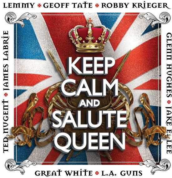 Cover for Keep Calm &amp; Salute Queen / Various · Keep Calm And Salute Queen (Red / White Vinyl) (LP) (2023)