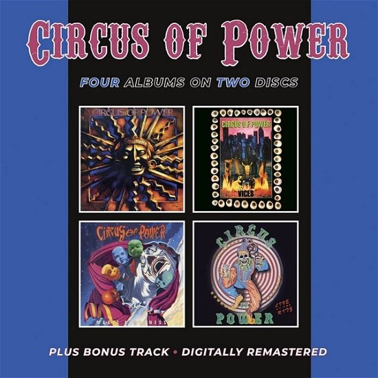 Cover for Circus of Power · Circus Of Power / Vices / Magic &amp; Madness / Live At The Ritz (CD) (2020)