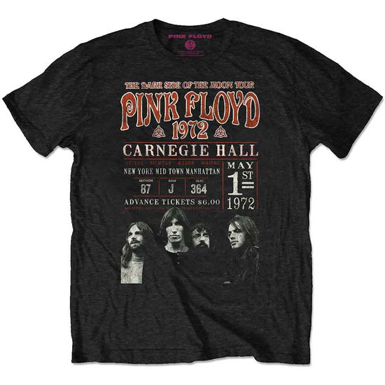 Pink Floyd Unisex T-Shirt: Carnegie '72 (Eco-Friendly) - Pink Floyd - Merchandise -  - 5056368659218 - January 31, 2021