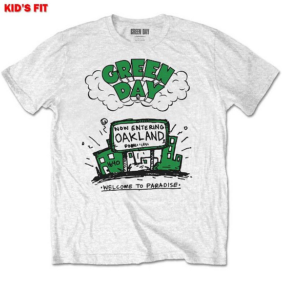Cover for Green Day · Green Day Kids T-Shirt: Welcome to Paradise (5-6 Years) (T-shirt) [size 5-6yrs] [White - Kids edition]