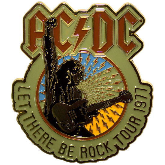 Cover for AC/DC · AC/DC Pin Badge: Let There Be Rock Tour '77 (Badge) (2025)
