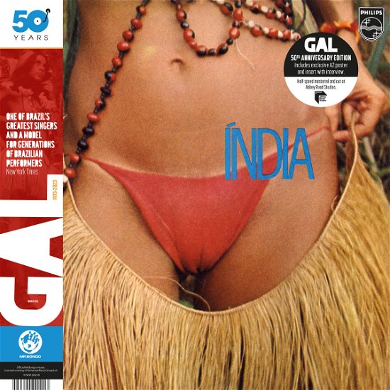 Cover for Gal Costa · India (50th Anniversary Edition) (LP) (2023)