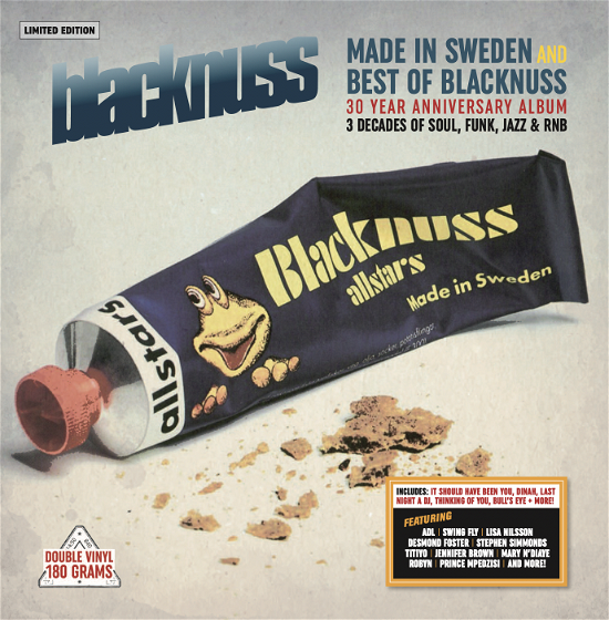 Made in Sweden and Best of Blacknuss (Lp1 180 G Transparent ''sun Yellow'' Vinyl & Lp2 180 G Transparent Blue Vinyl) - Blacknuss - Musique - Diesel - 7332181114218 - 23 septembre 2022