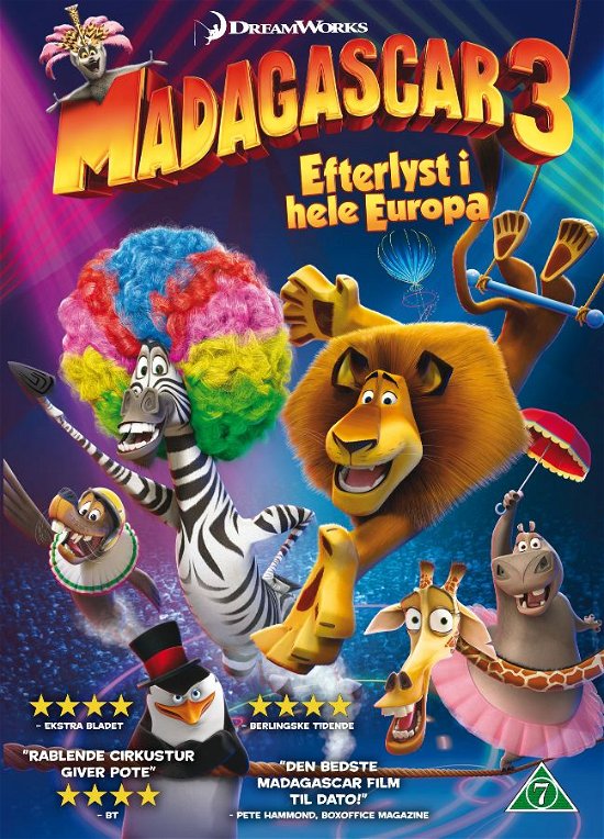 Madagascar 3: Efterlyst i hele Europa - Madagascar 3 - Film -  - 7332505004218 - 11 december 2012