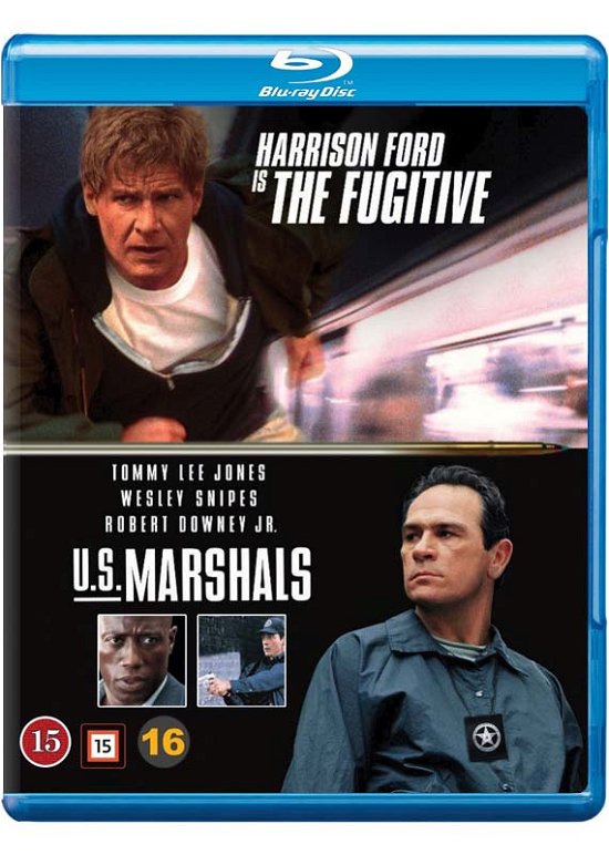 Cover for Harrison Ford / Tommy Lee Jones / Wesley Snipes / Rober Downey, Jr. · The Fugitive / U.S. Marshals (Blu-ray) (2017)