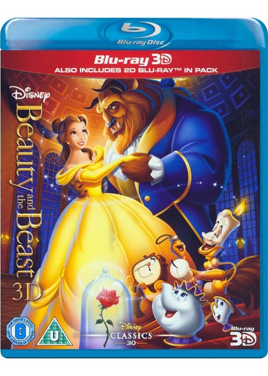 Cover for Beauty and the Beast (Blu-ray · Beauty And The Beast (1991) 3D+2D (Blu-ray) (2014)