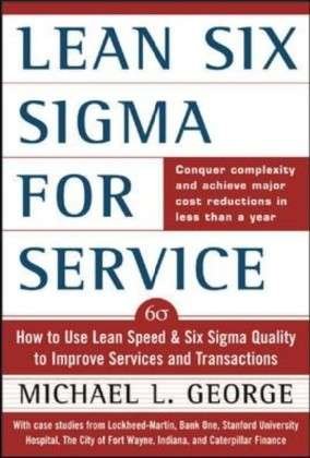 Cover for George Michael · Lean Six Sigma for Service (Inbunden Bok) [Ed edition] (2003)