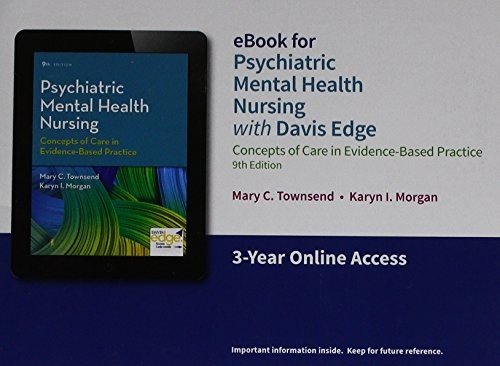 Cover for F.A. Davis · Davis Edge for Psychiatric Mental Health Nursing (Flashkort) [9 Revised edition] (2017)