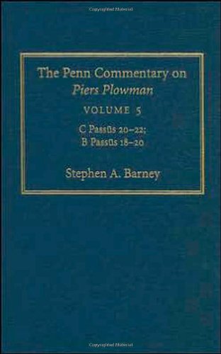 Cover for Stephen A. Barney · The Penn Commentary on Piers Plowman, Volume 5: C Passus 2-22; B Passus 18-2 (Hardcover Book) (2006)