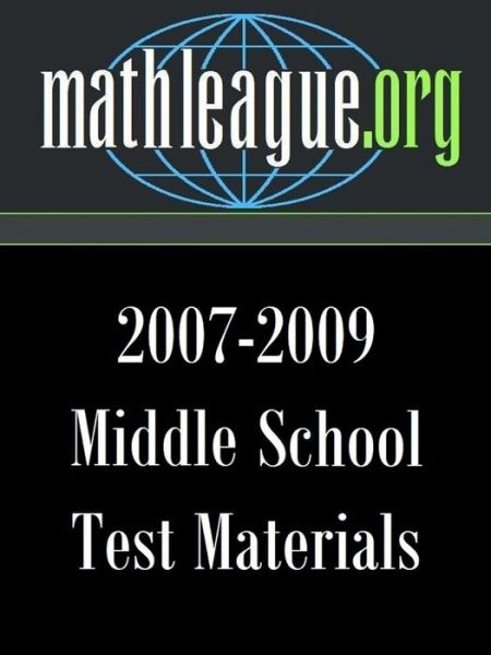 Cover for Tim Sanders · Middle School Test Materials 2007-2009 (Paperback Book) (2011)