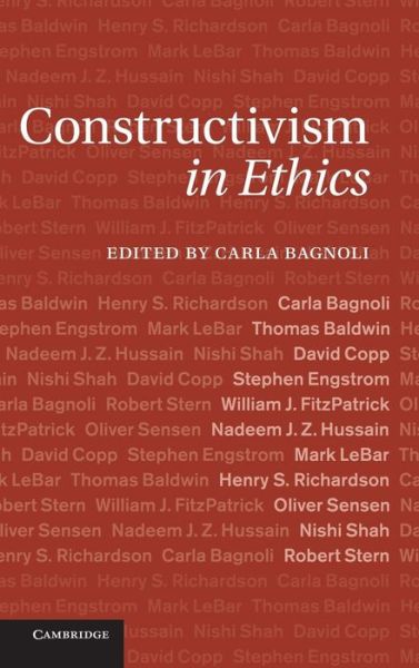 Cover for Carla Bagnoli · Constructivism in Ethics (Hardcover Book) (2013)