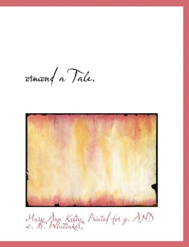 Cover for Mary Ann Kelty · Osmond a Tale. (Paperback Book) (2010)