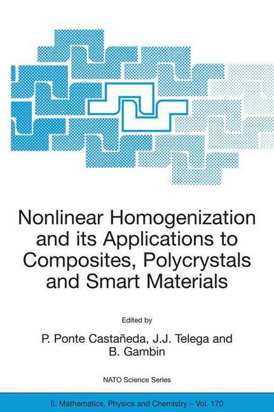 Cover for P Ponte Castaneda · Nonlinear Homogenization and its Applications to Composites, Polycrystals and Smart Materials: Proceedings of the NATO Advanced Research Workshop, held in Warsaw, Poland, 23-26 June 2003 - NATO Science Series II (Hardcover Book) [2004 edition] (2004)