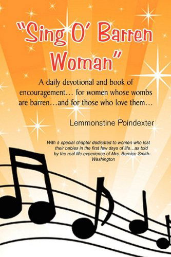 Cover for Lemmonstine Poindexter · ''sing O` Barren Woman'' (Hardcover bog) (2010)