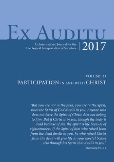 Cover for Stephen Chester · Ex Auditu - Volume 33 (N/A) (2018)